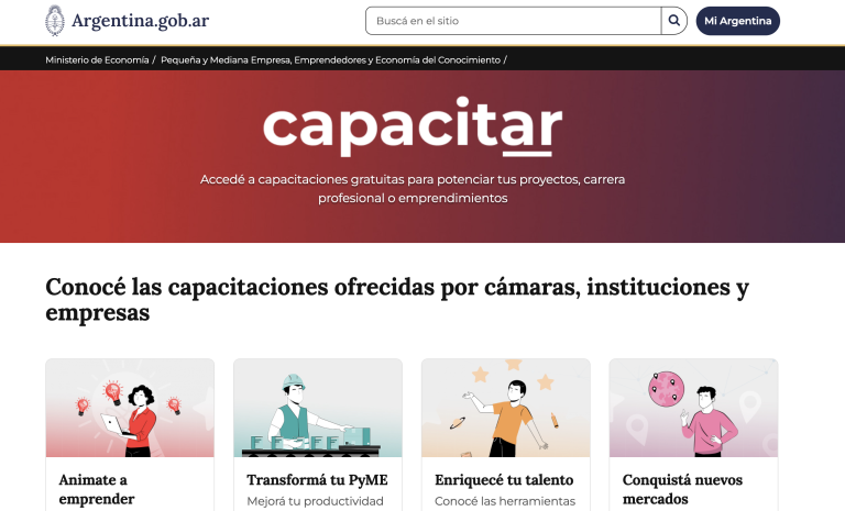 Capacitaciones gratuitas CAPACITAR